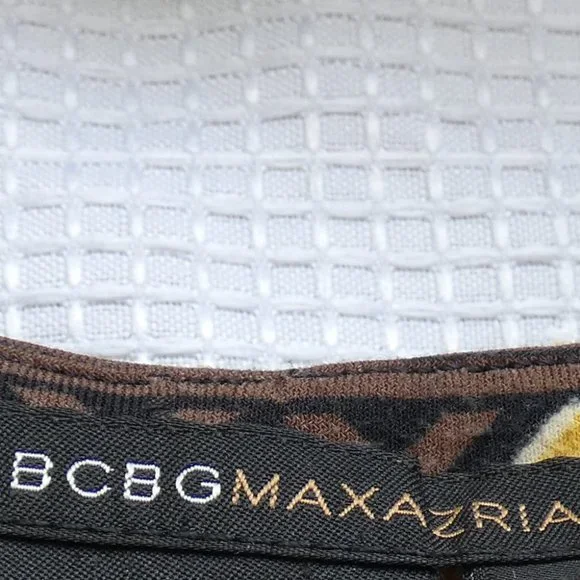 BCBG MaxAzria Tropical Print V Neck Sheath Dress, Size S - Picture 2 of 10